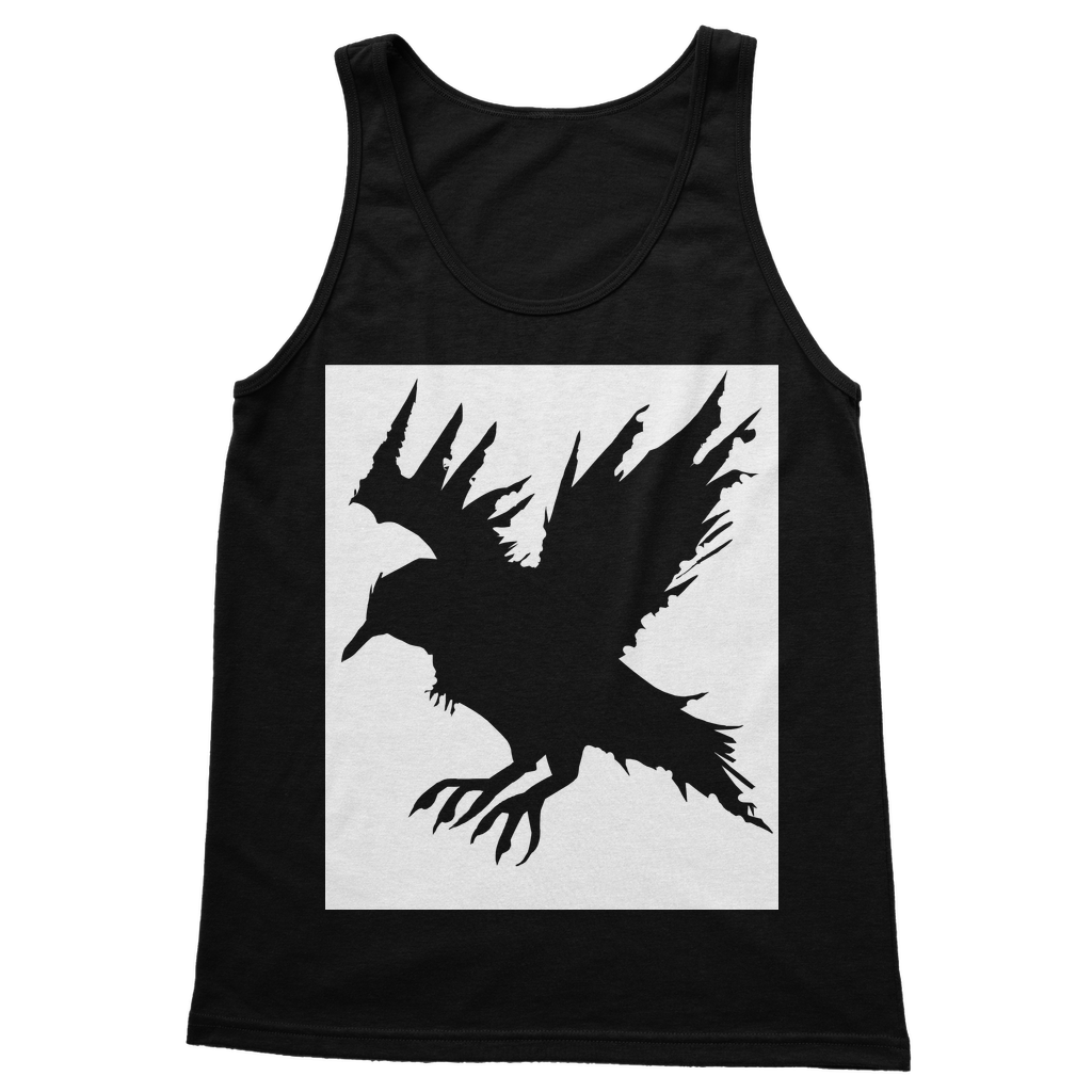 Crow Classic Women's Tank Top in various colors, showcasing its fitted silhouette and rib knit trim.