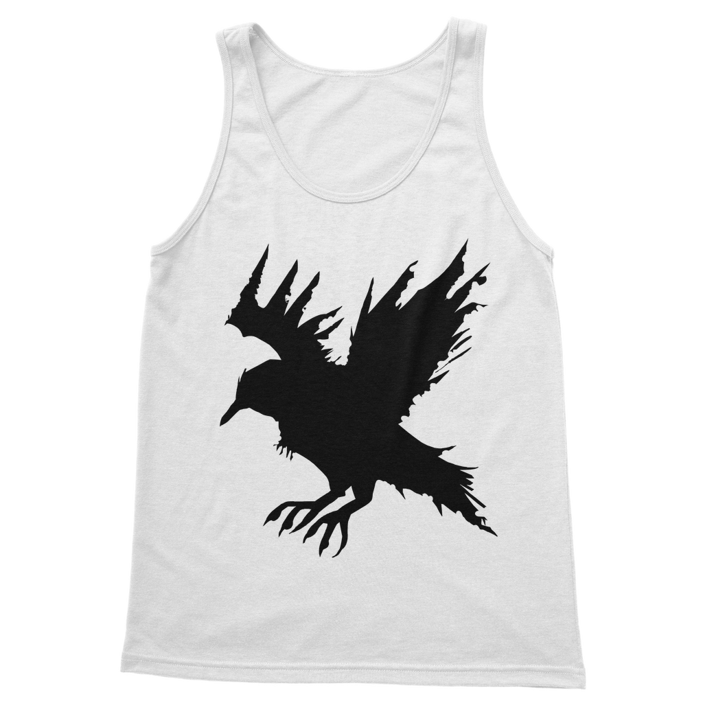 Crow Classic Women's Tank Top in various colors, showcasing its fitted silhouette and rib knit trim.