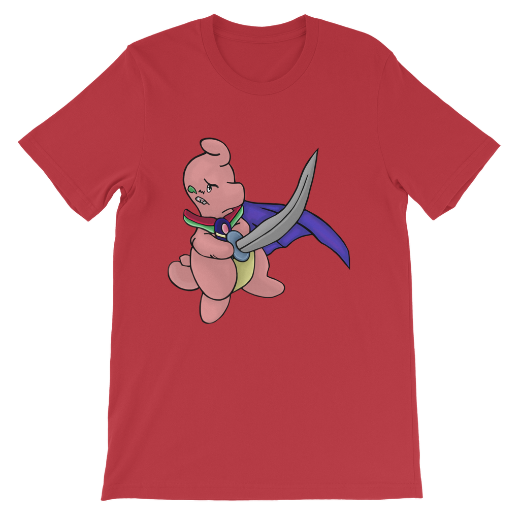 Curswordsman Classic Kids T-Shirt in various colors, showcasing its soft fabric and classic fit design.