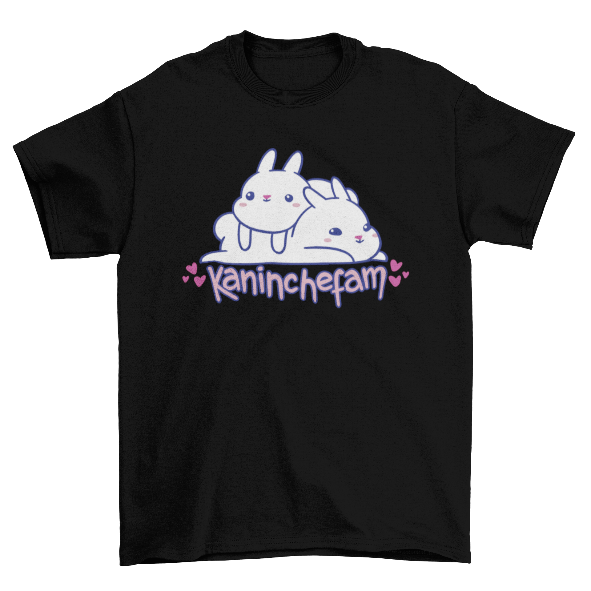 Cute rabbit animal friends t-shirt featuring two bunnies with a German quote.