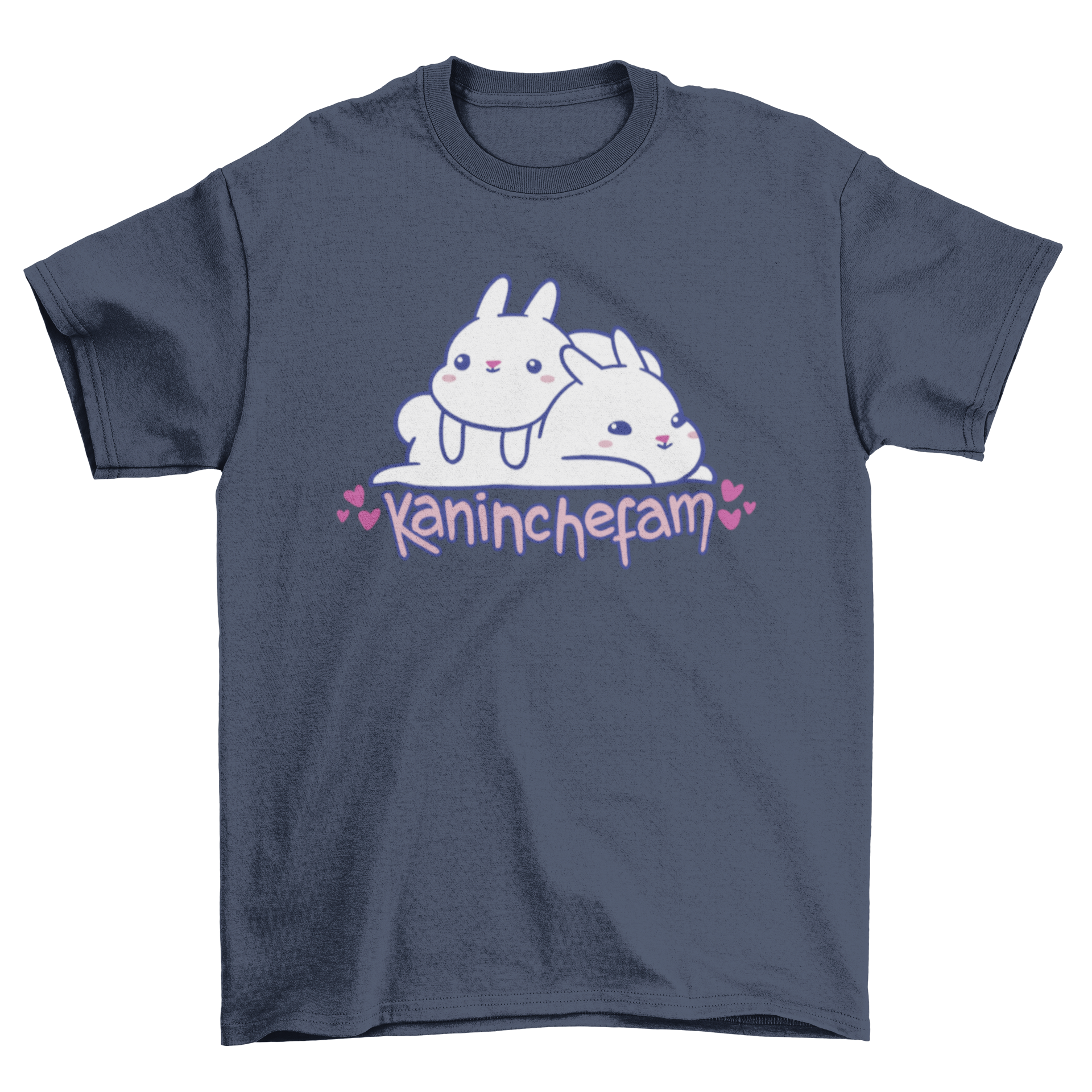 Cute rabbit animal friends t-shirt featuring two bunnies with a German quote.