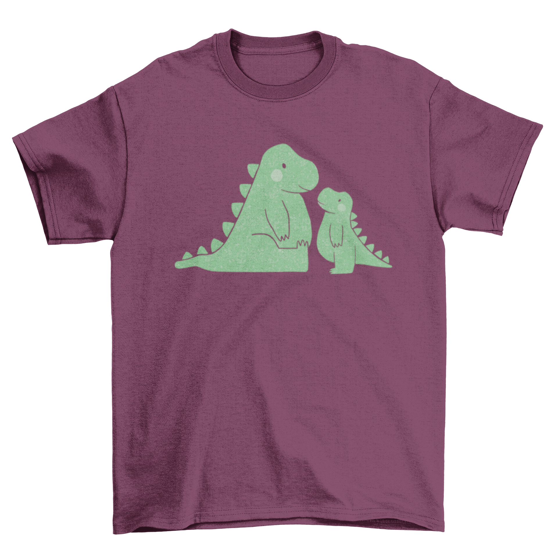 Cute T-Rexs T-Shirt featuring two adorable dinosaurs looking at each other, perfect for dinosaur lovers.