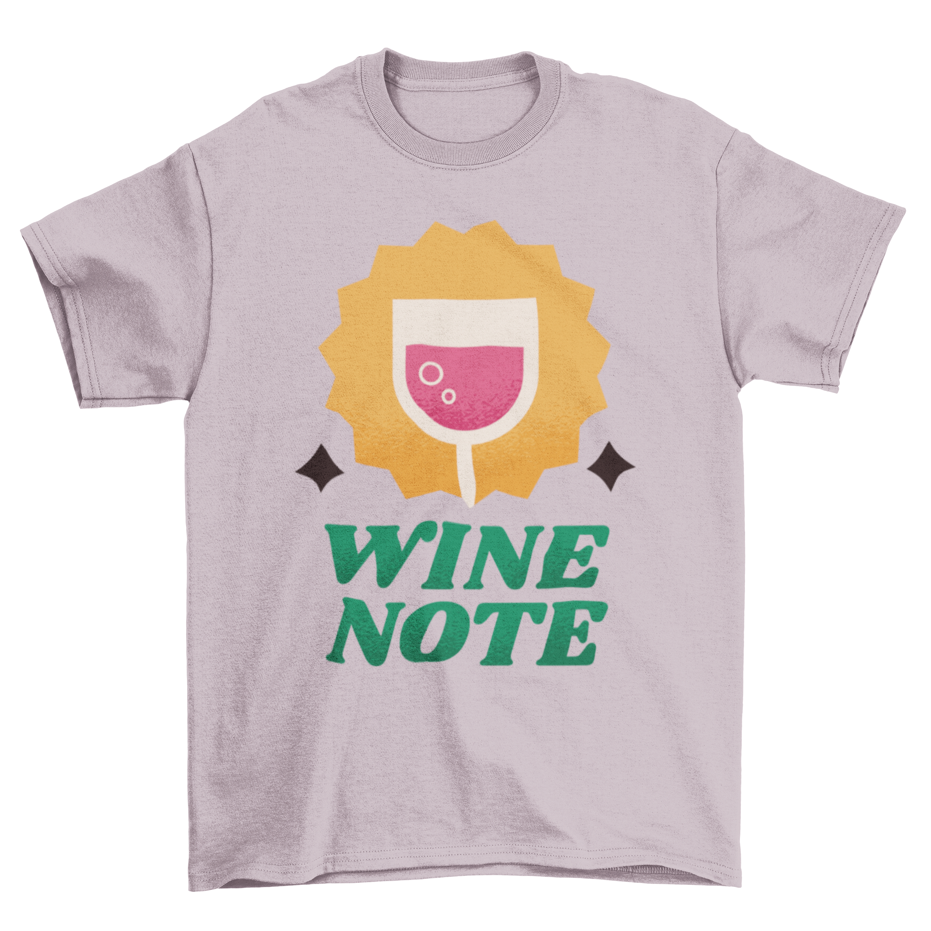 Cute wine glass t-shirt featuring the quote 'WINE NOTE', designed for wine lovers.