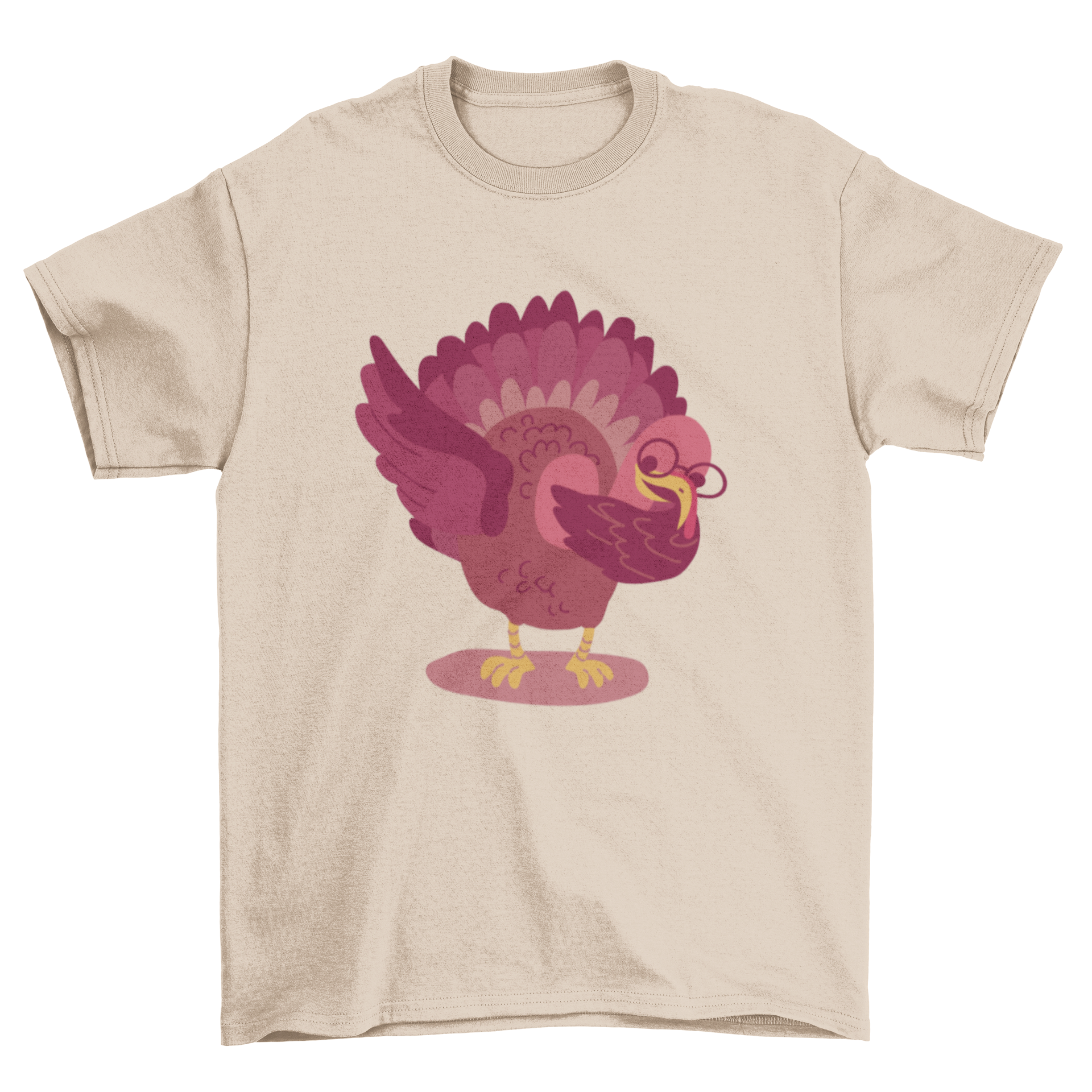 A playful t-shirt featuring a turkey doing the dab dance, perfect for Thanksgiving celebrations.