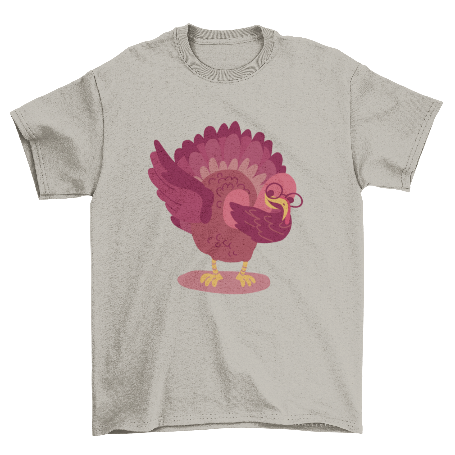 A playful t-shirt featuring a turkey doing the dab dance, perfect for Thanksgiving celebrations.