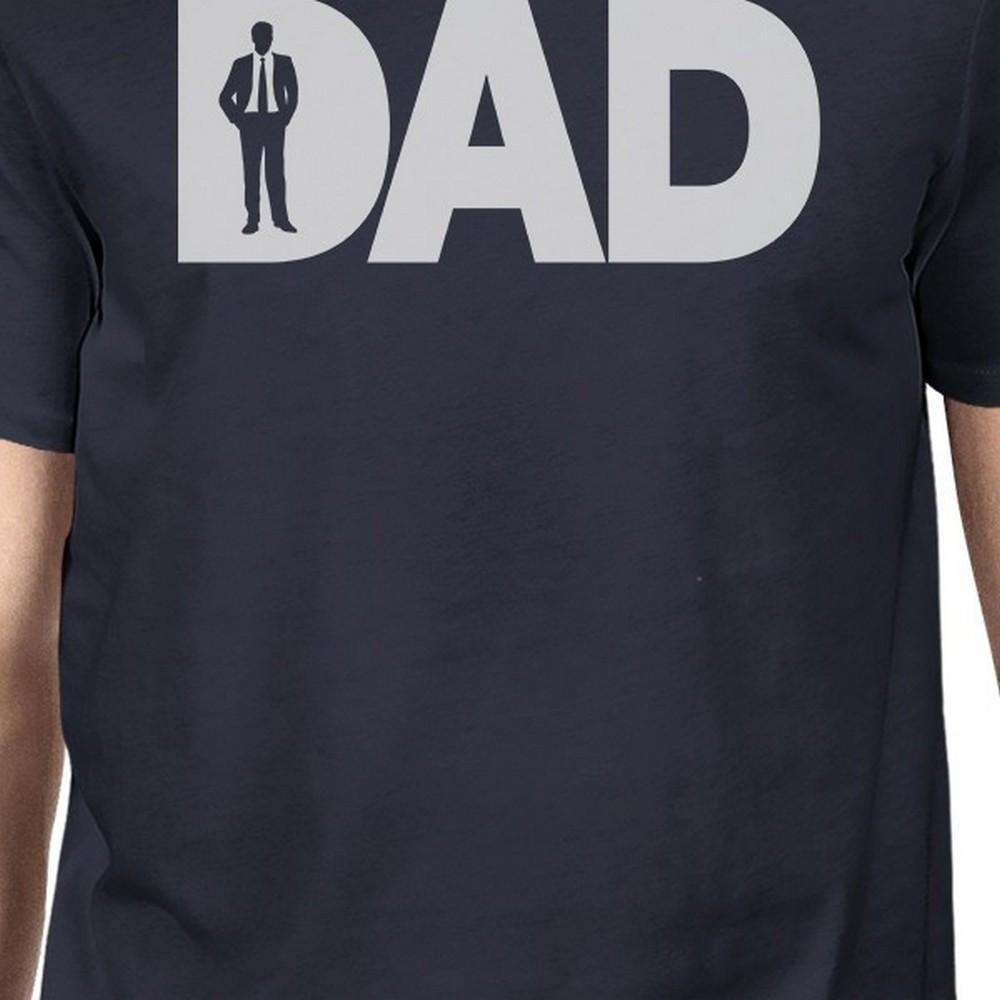 Dad Business Mens Navy Round Neck T-Shirt featuring a funny graphic design, made from 100% ring spun cotton for comfort.