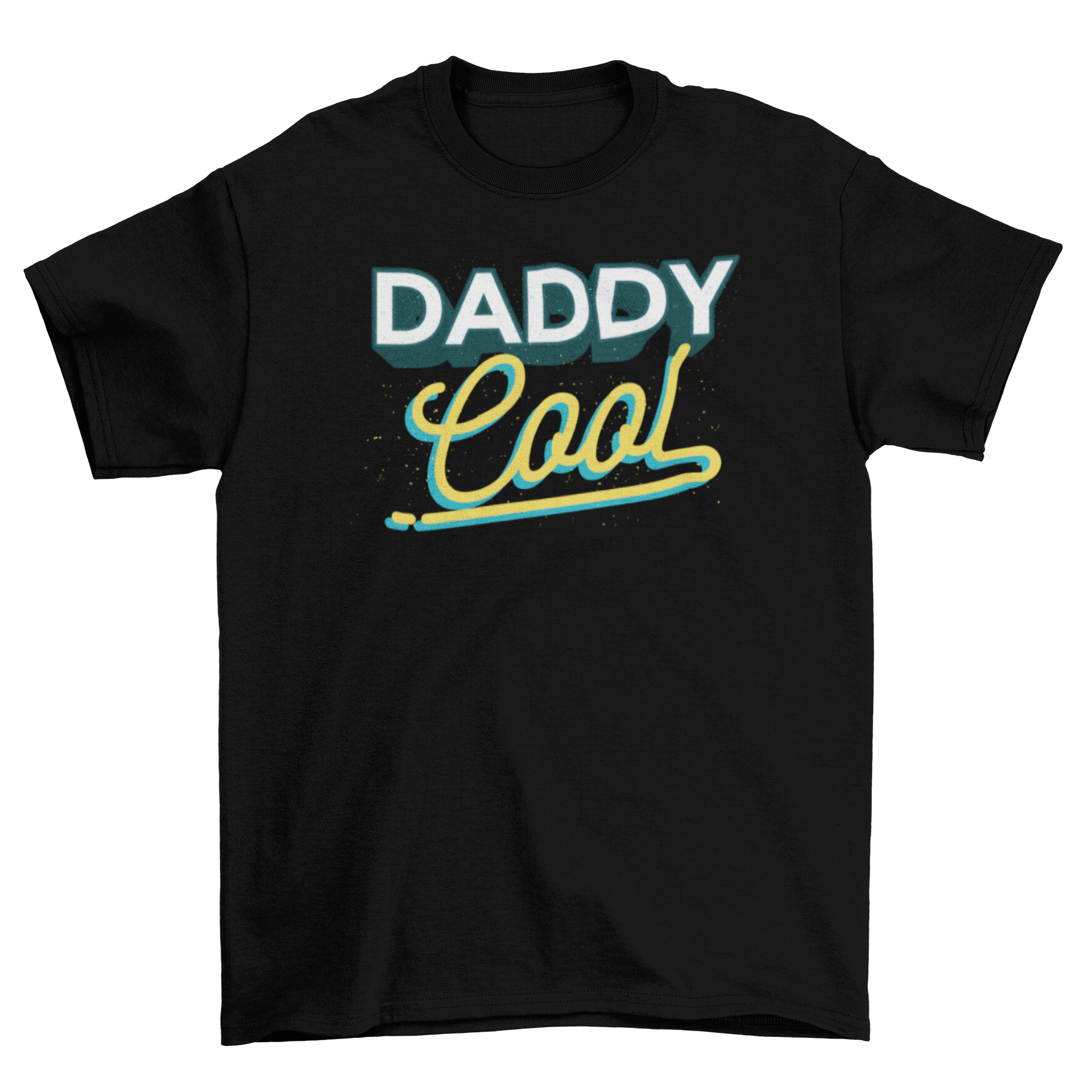 A stylish Daddy Cool t-shirt featuring a bold caption, perfect for Father's Day celebrations.