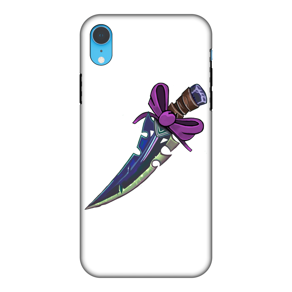 Dagger Tough Phone Case featuring dual-layer protection with rubber interior and hard outer shell, showcasing vibrant sublimation print.