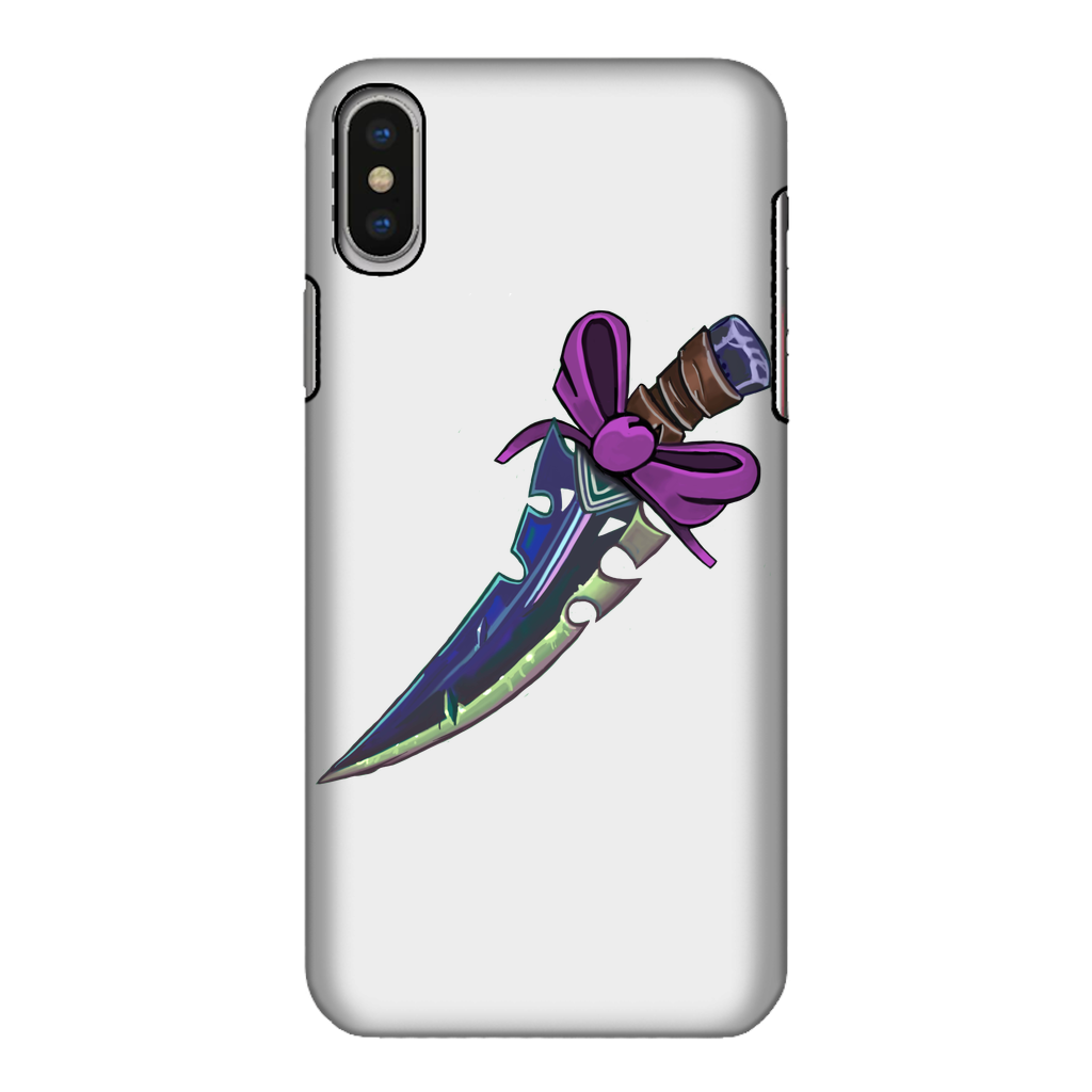 Dagger Tough Phone Case featuring dual-layer protection with rubber interior and hard outer shell, showcasing vibrant sublimation print.