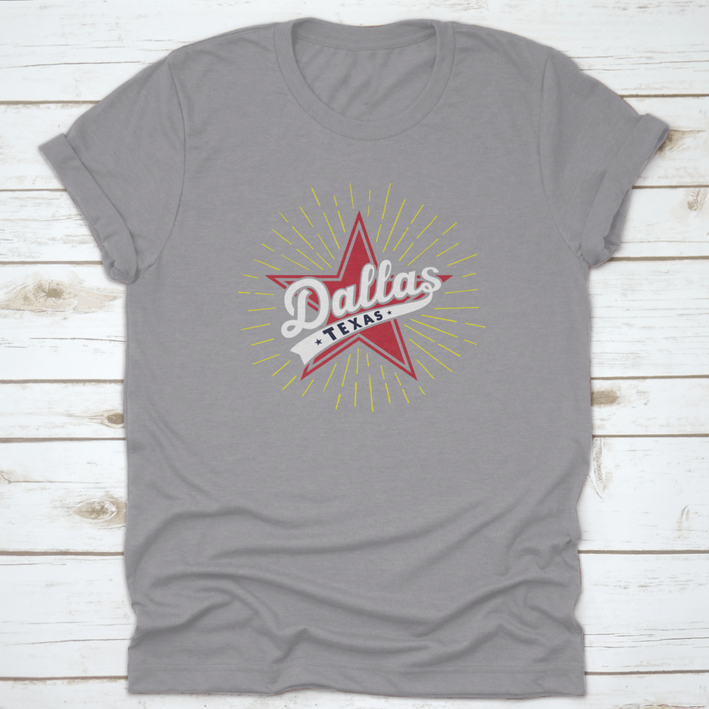 Dallas Texas Design Template Vector shirt featuring a unique illustration, made from 100% cotton for comfort.