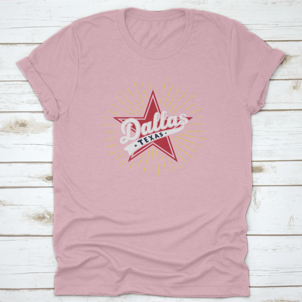 Dallas Texas Design Template Vector shirt featuring a unique illustration, made from 100% cotton for comfort.