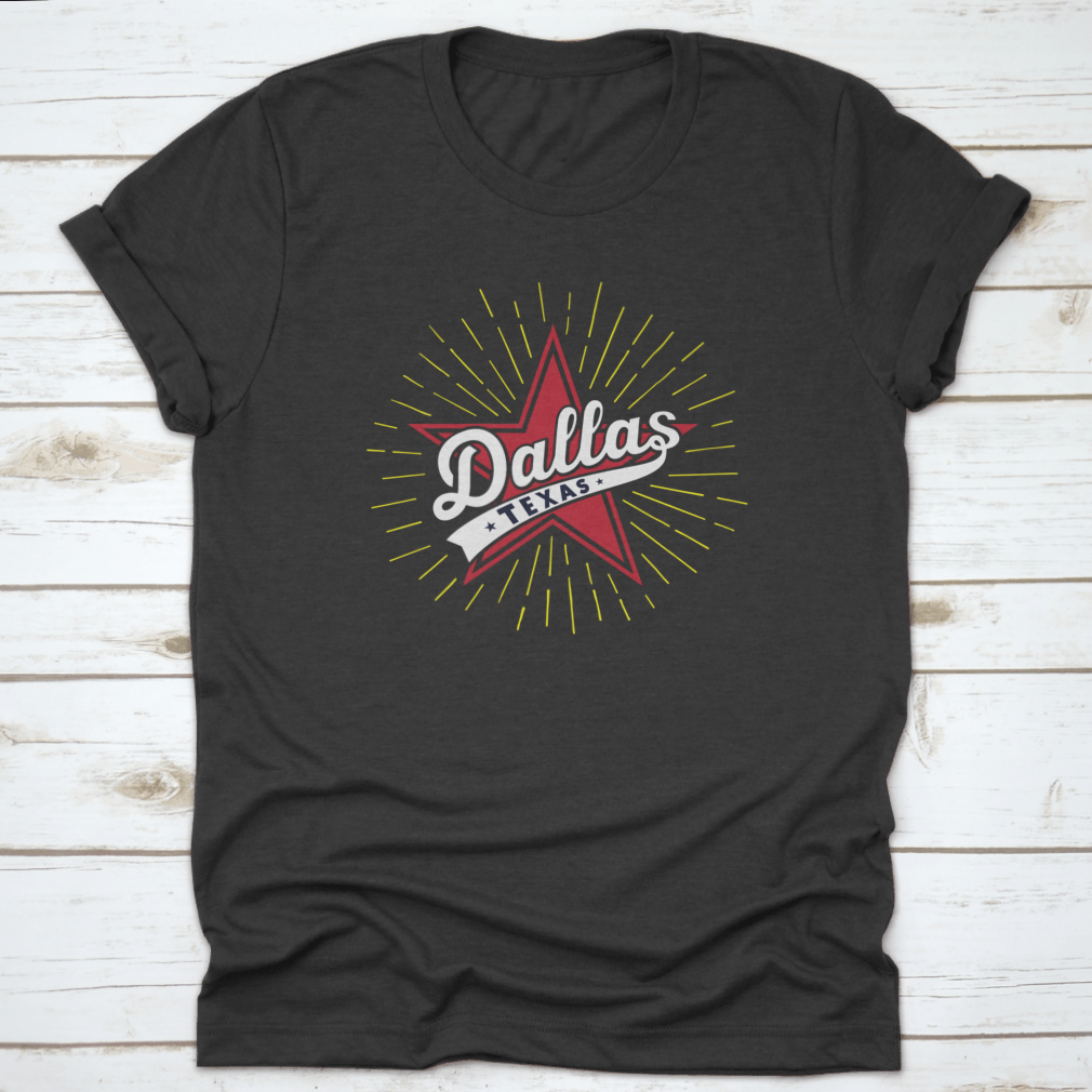 Dallas Texas Design Template Vector shirt featuring a unique illustration, made from 100% cotton for comfort.