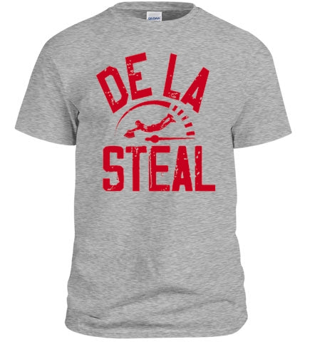 De La Steal shirt featuring a stylish design inspired by baseball's fastest player, perfect for fans.