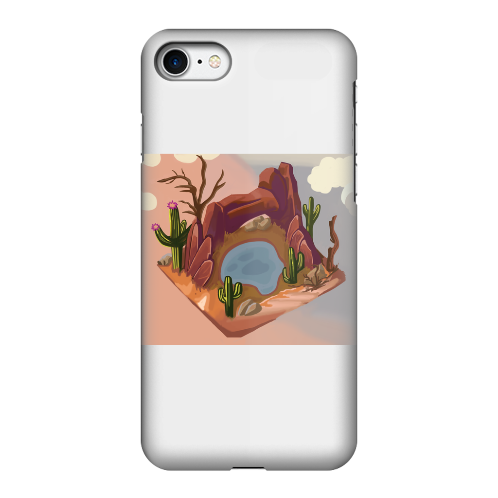 Desert Rocks Fully Printed Tough Phone Case showcasing vibrant desert rock design with dual-layer protection.