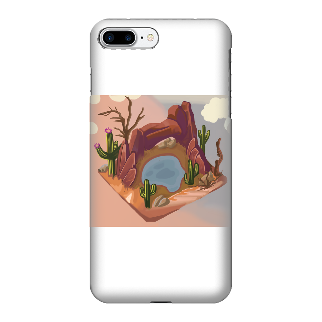 Desert Rocks Fully Printed Tough Phone Case showcasing vibrant desert rock design with dual-layer protection.