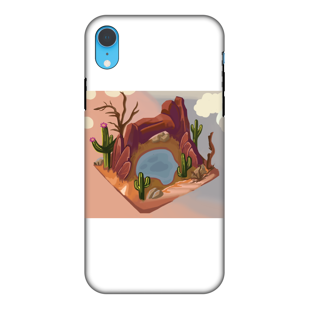 Desert Rocks Fully Printed Tough Phone Case showcasing vibrant desert rock design with dual-layer protection.