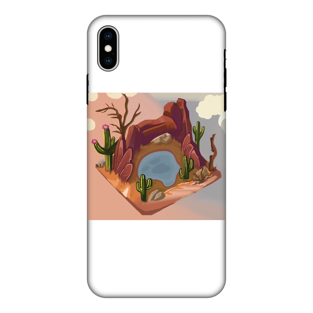 Desert Rocks Fully Printed Tough Phone Case showcasing vibrant desert rock design with dual-layer protection.