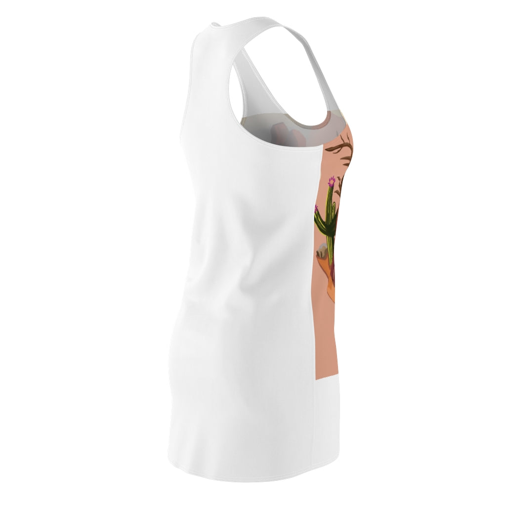 Desert Women's Cut & Sew Racerback Dress featuring a stylish design and comfortable fit, made from lightweight polyester.