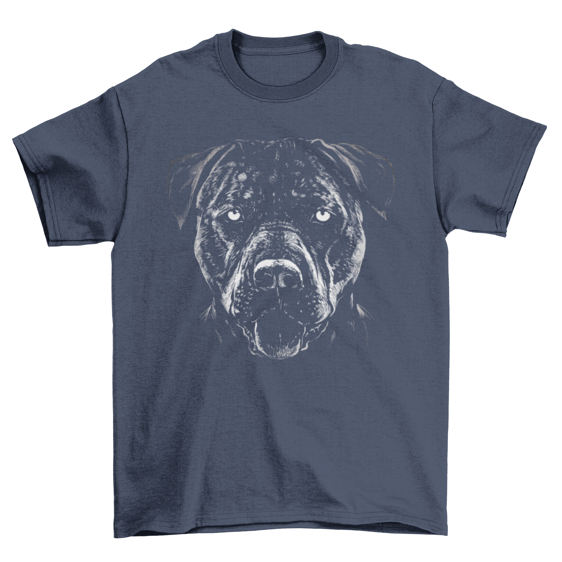 A detailed pitbull dog t-shirt featuring a vibrant graphic of a pitbull, showcasing its strength and beauty.