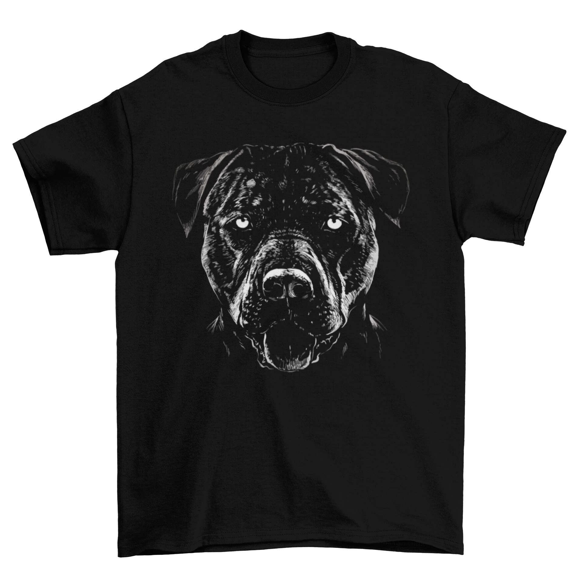 A detailed pitbull dog t-shirt featuring a vibrant graphic of a pitbull, showcasing its strength and beauty.