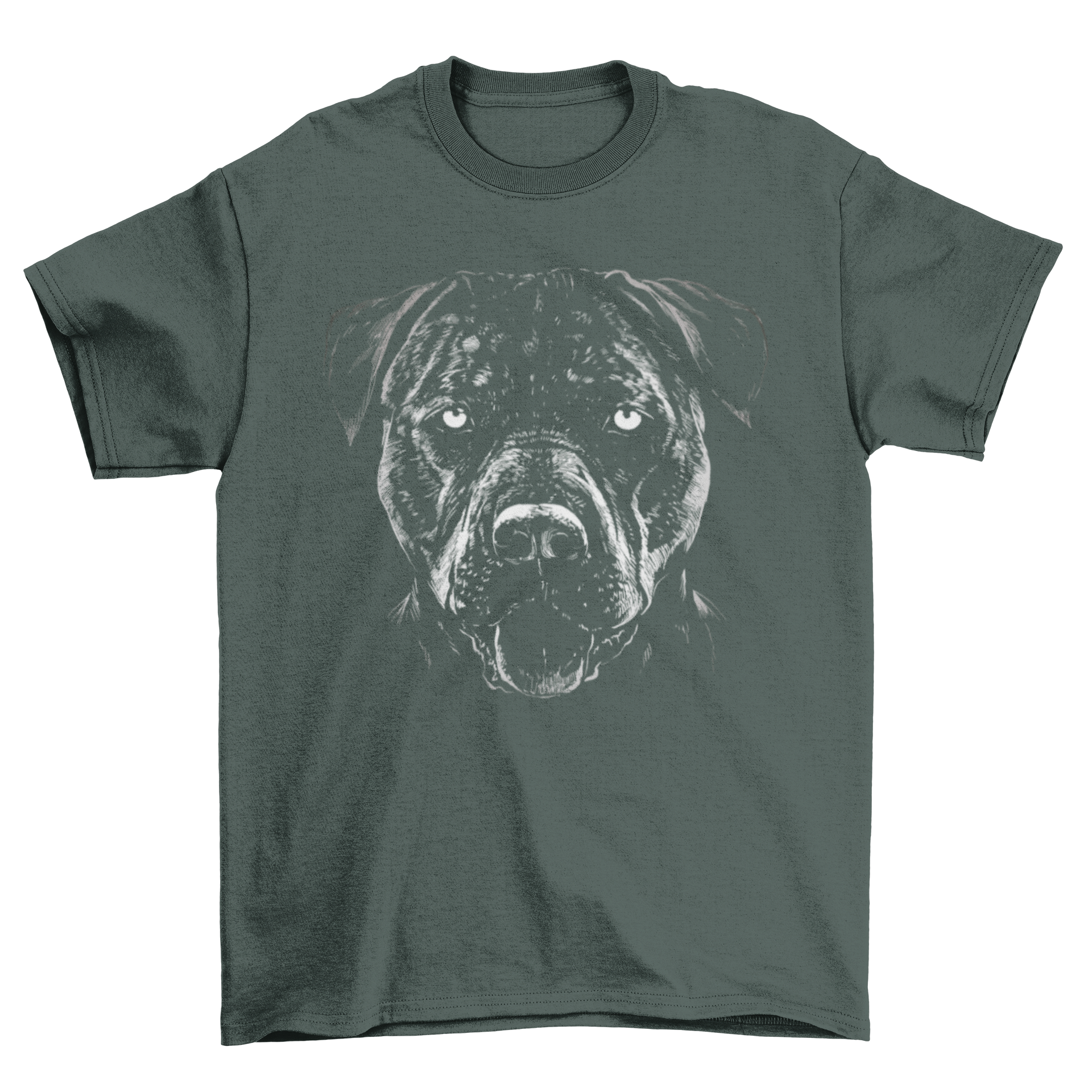 A detailed pitbull dog t-shirt featuring a vibrant graphic of a pitbull, showcasing its strength and beauty.