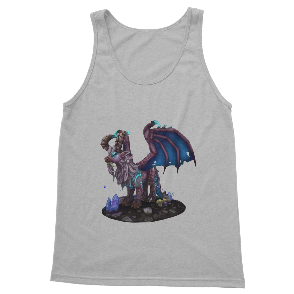 Deviant Dungeon Lurker Classic Adult Vest Top in various colors, showcasing its unisex design and comfortable fit.