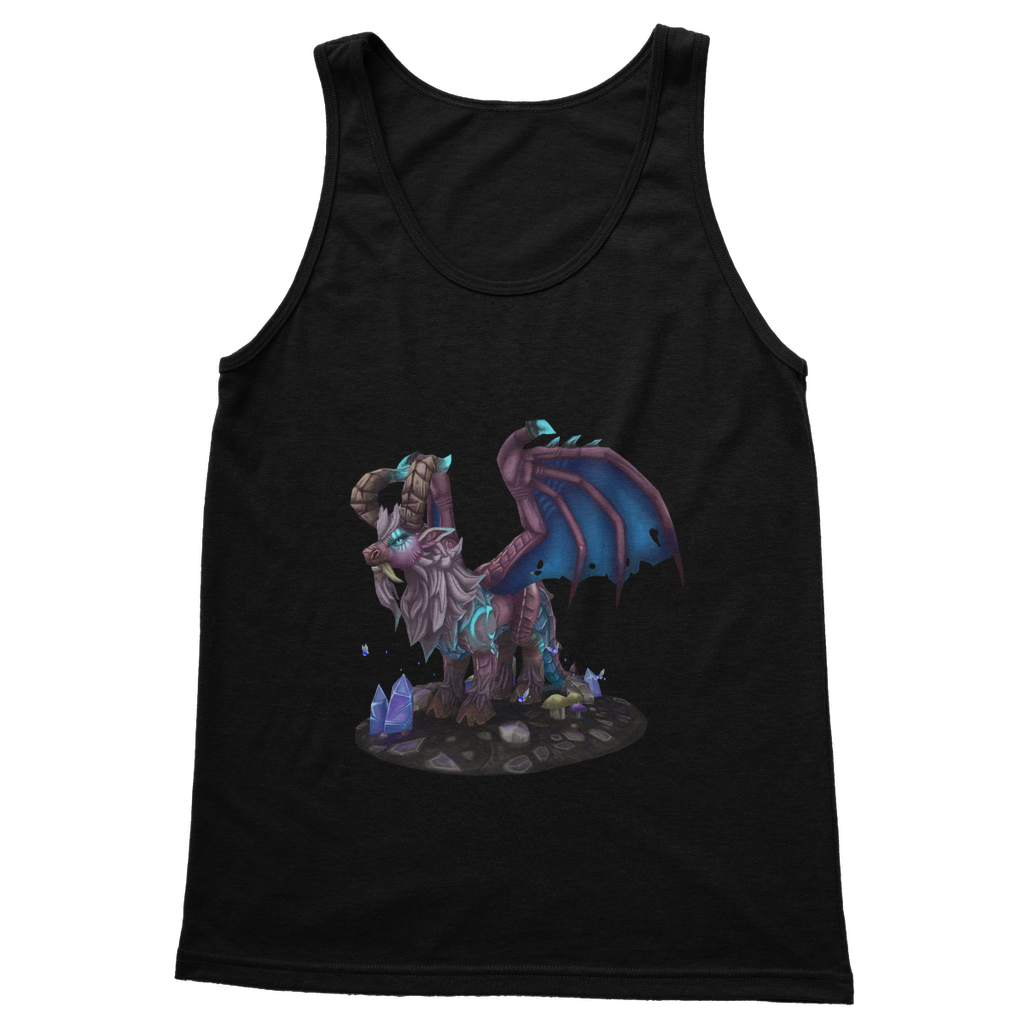 Deviant Dungeon Lurker Classic Adult Vest Top in various colors, showcasing its unisex design and comfortable fit.