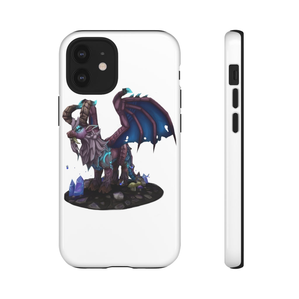 Deviant Dungeon Lurker Tough Case showcasing vibrant design and dual-layer protection for smartphones.