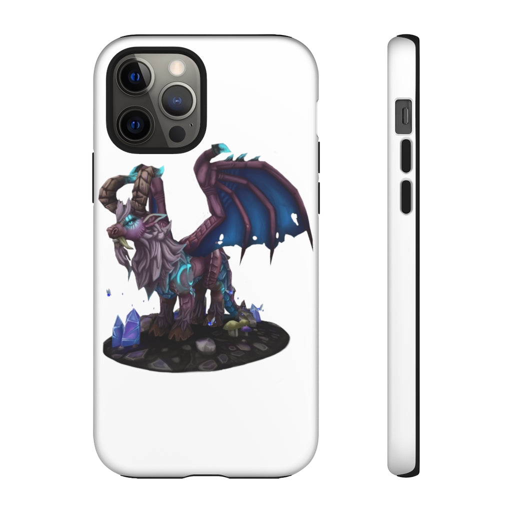 Deviant Dungeon Lurker Tough Case showcasing vibrant design and dual-layer protection for smartphones.