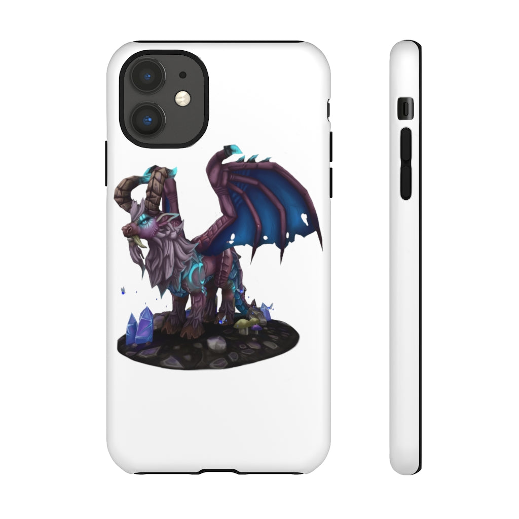 Deviant Dungeon Lurker Tough Case showcasing vibrant design and dual-layer protection for smartphones.