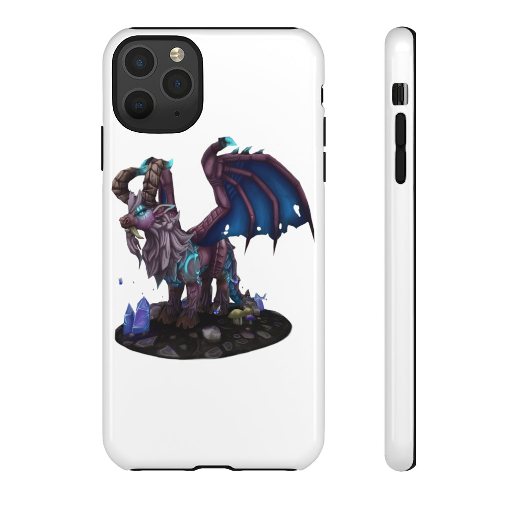 Deviant Dungeon Lurker Tough Case showcasing vibrant design and dual-layer protection for smartphones.