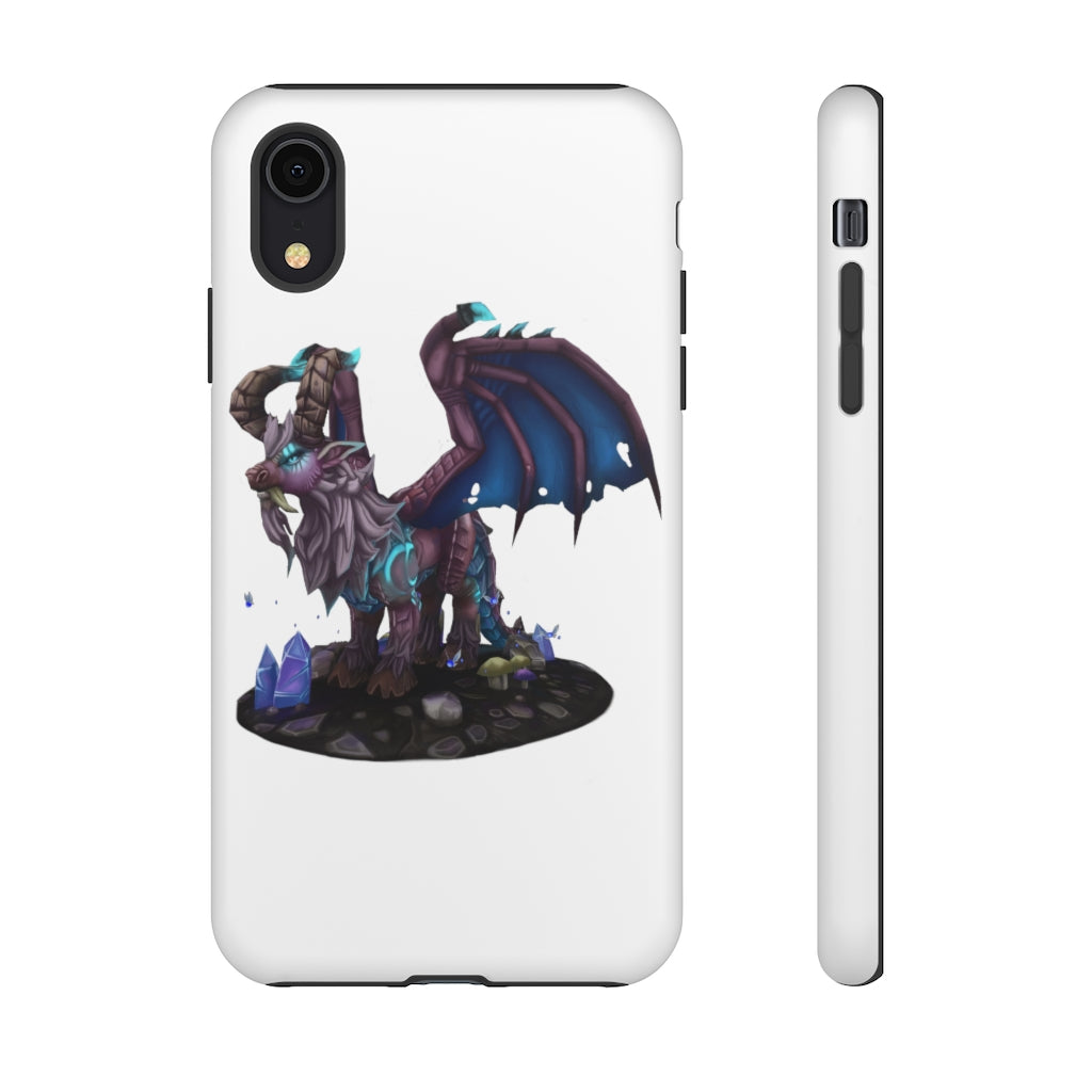 Deviant Dungeon Lurker Tough Case showcasing vibrant design and dual-layer protection for smartphones.