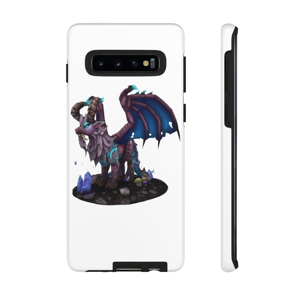 Deviant Dungeon Lurker Tough Case showcasing vibrant design and dual-layer protection for smartphones.