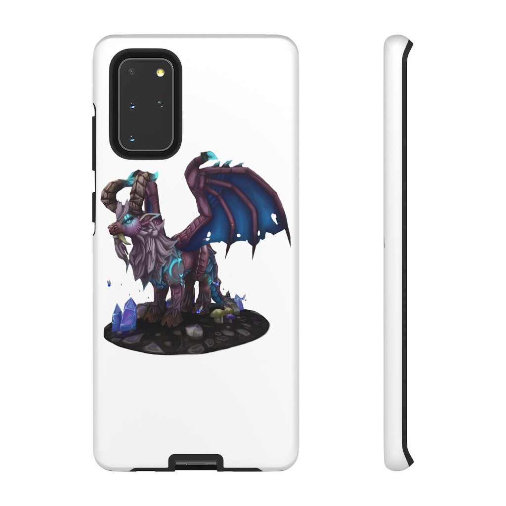 Deviant Dungeon Lurker Tough Case showcasing vibrant design and dual-layer protection for smartphones.