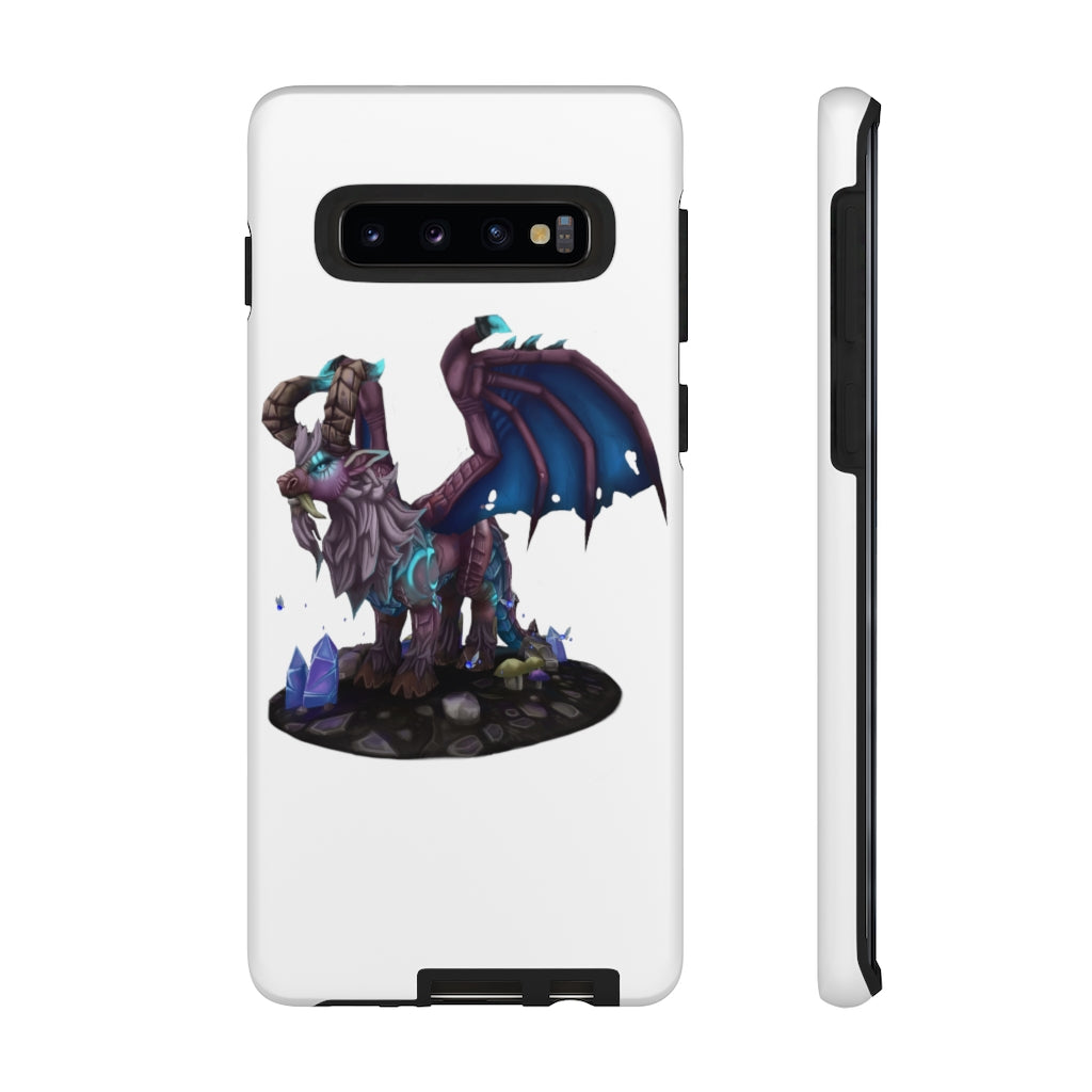 Deviant Dungeon Lurker Tough Case showcasing vibrant design and dual-layer protection for smartphones.