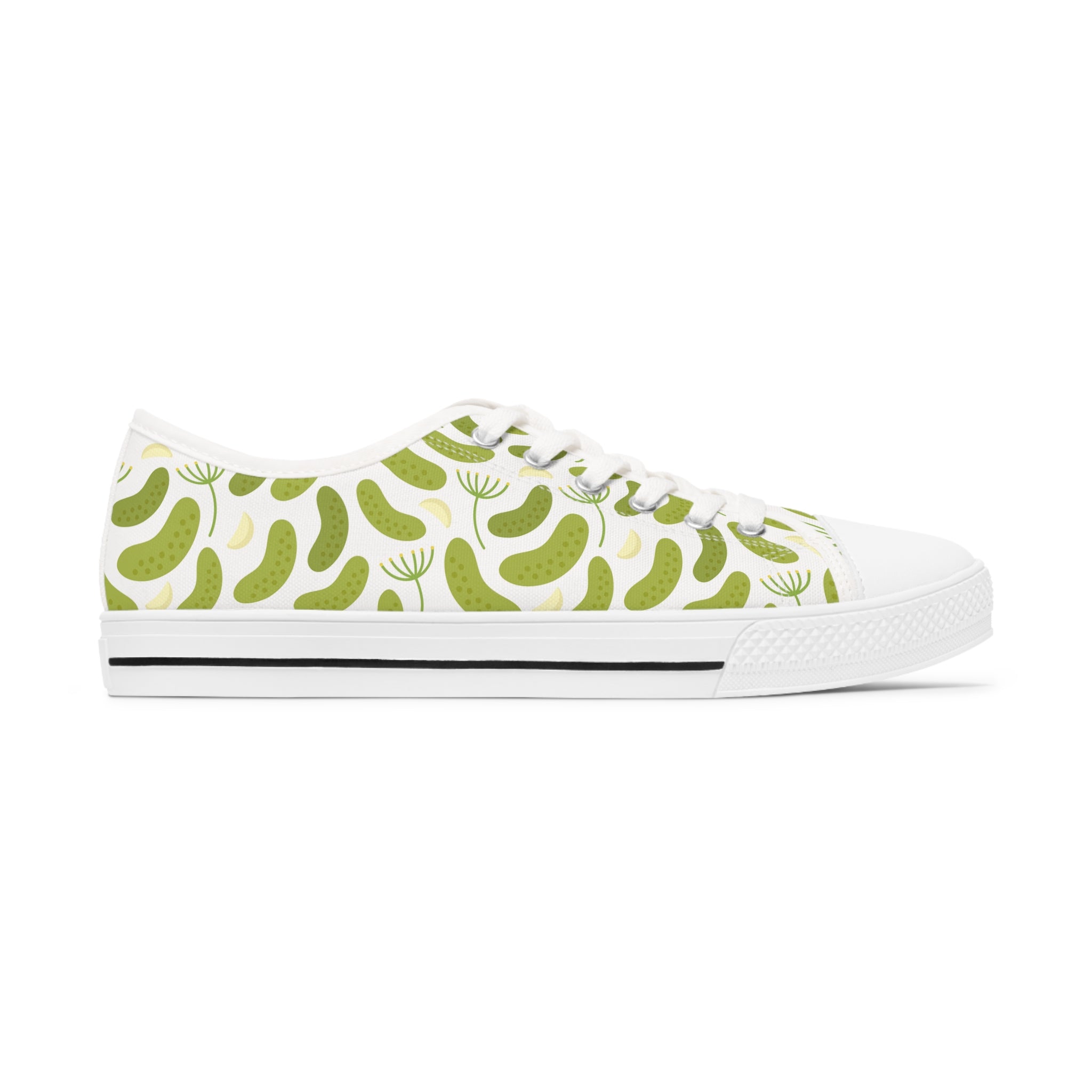 Dill Women's Low Top Sneakers in black and white options, showcasing breathable canvas and stylish design with silver metal eyelets.