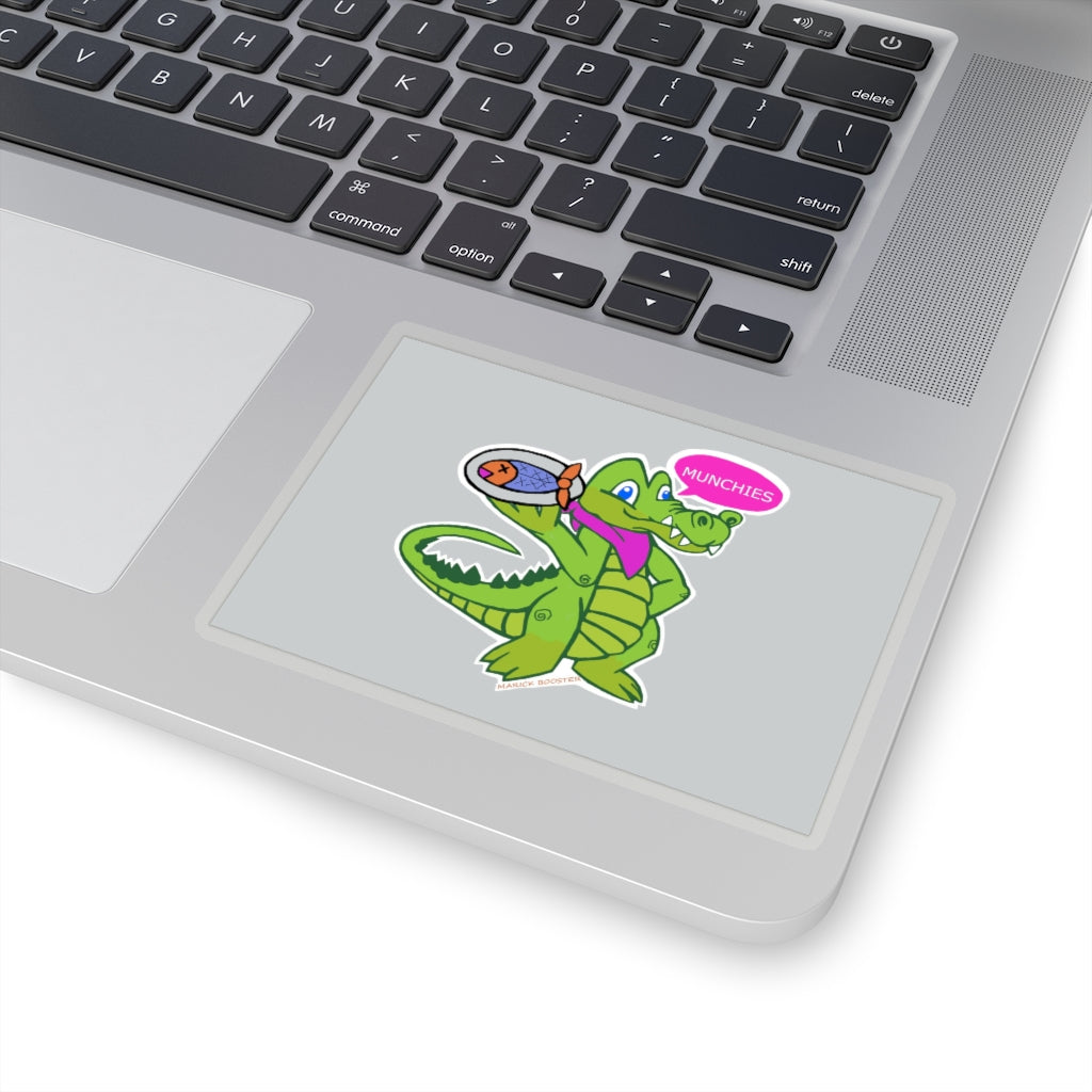 Diner Croc Kiss-Cut Stickers showcasing various shapes and sizes on a white background.