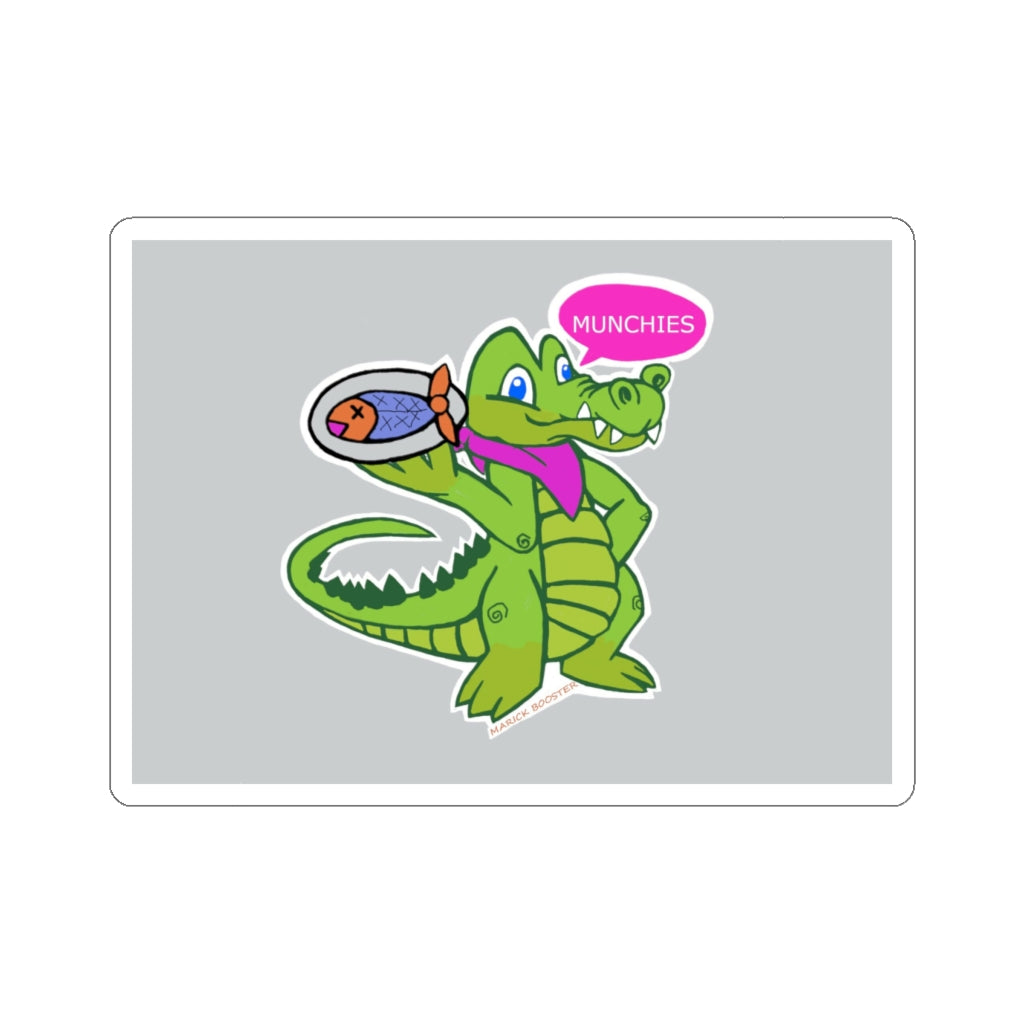 Diner Croc Kiss-Cut Stickers showcasing various shapes and sizes on a white background.