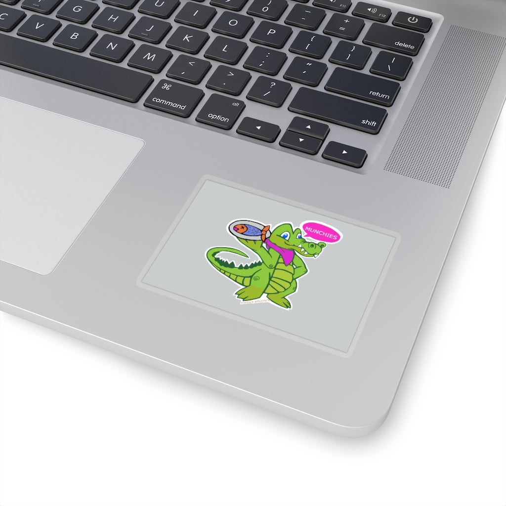 Diner Croc Kiss-Cut Stickers showcasing various shapes and sizes on a white background.