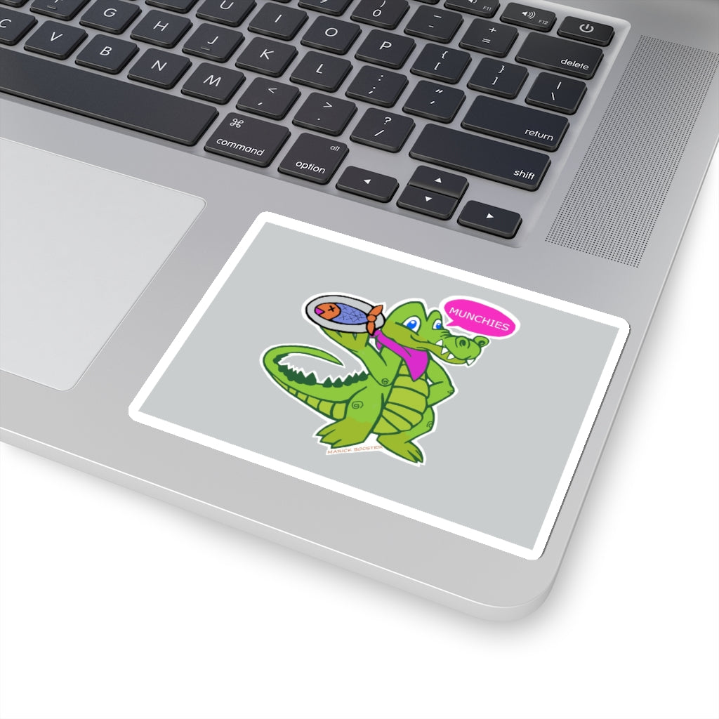 Diner Croc Kiss-Cut Stickers showcasing various shapes and sizes on a white background.