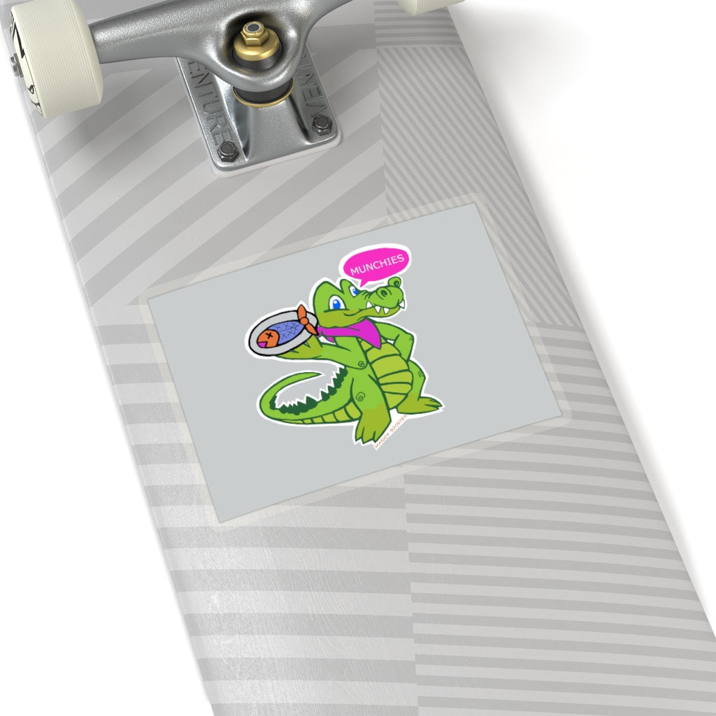 Diner Croc Kiss-Cut Stickers showcasing various shapes and sizes on a white background.