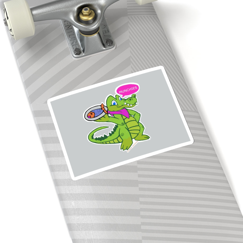 Diner Croc Kiss-Cut Stickers showcasing various shapes and sizes on a white background.