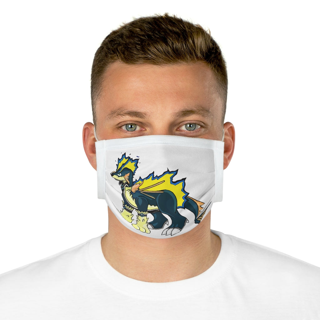 Doffis Cotton Face Mask featuring vibrant motifs and adjustable earloops, showcasing its stylish design and comfortable fit.