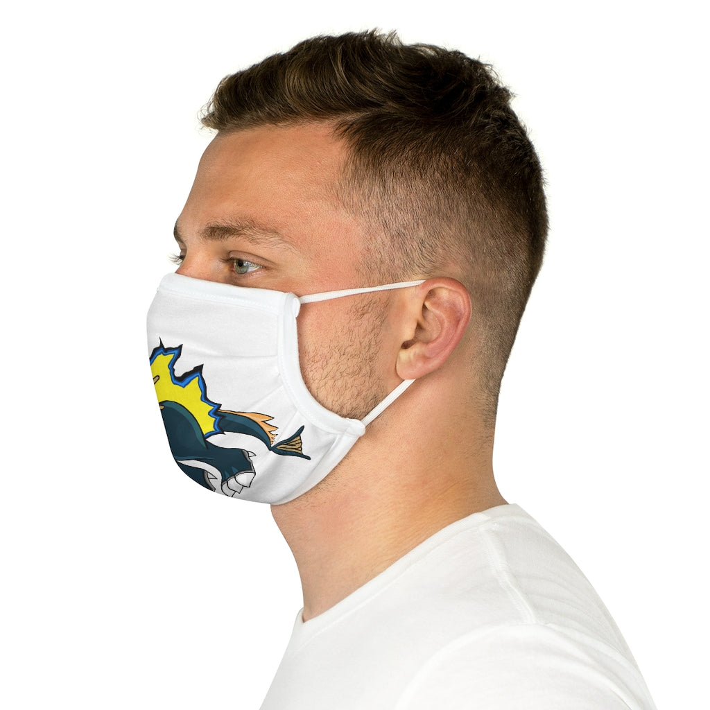 Doffis Cotton Face Mask featuring vibrant motifs and adjustable earloops, showcasing its stylish design and comfortable fit.