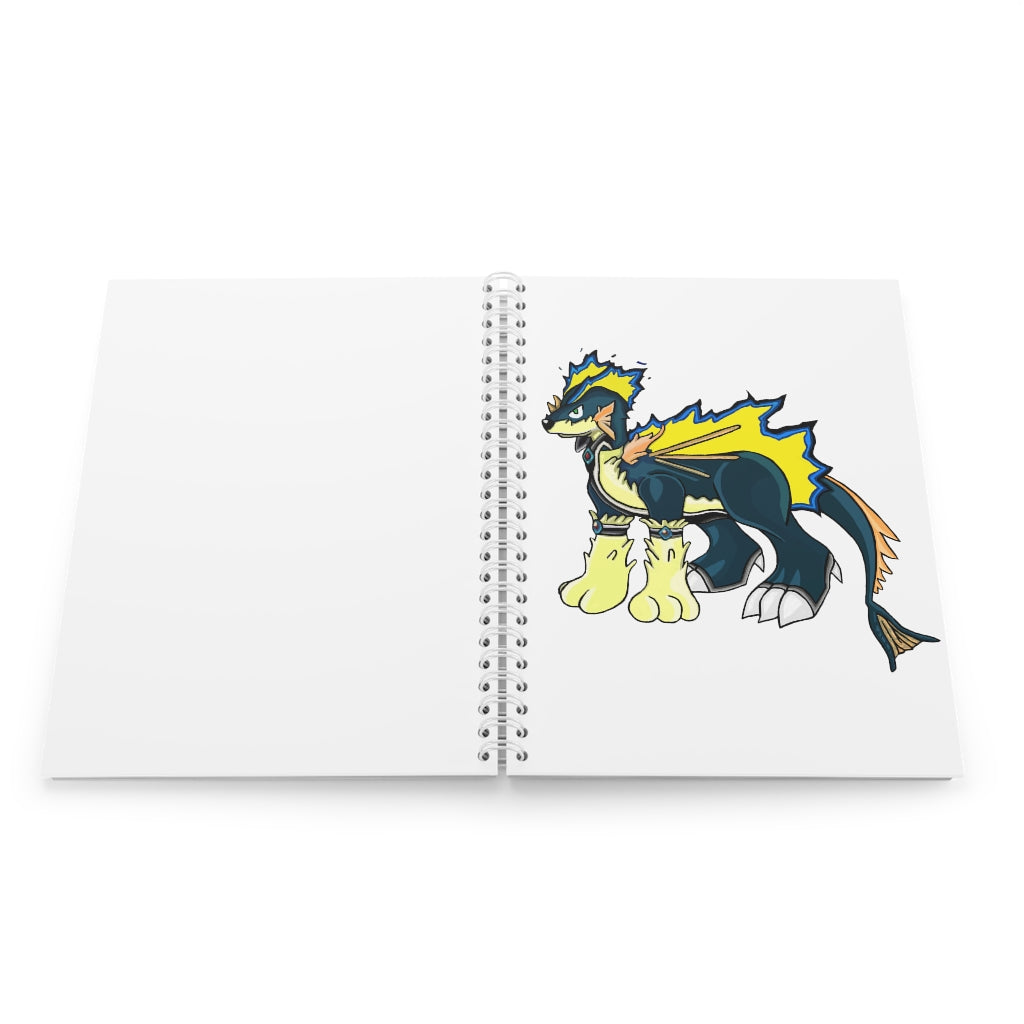 Doffis Spiral Notebook with customizable covers and wide-ruled pages, featuring a semi-gloss laminated finish.