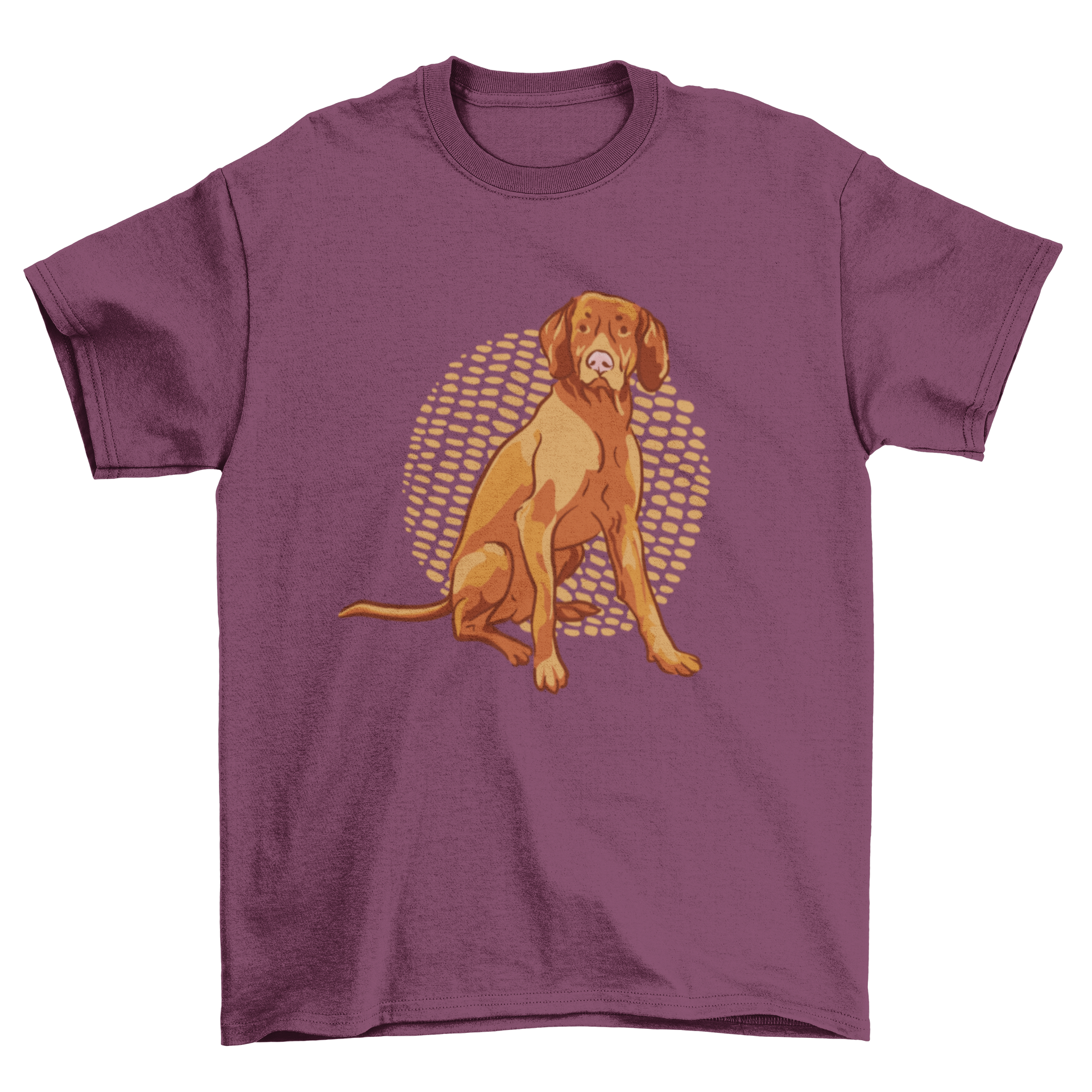 A stylish t-shirt featuring a cute illustration of a Munsterlander dog, perfect for dog lovers.