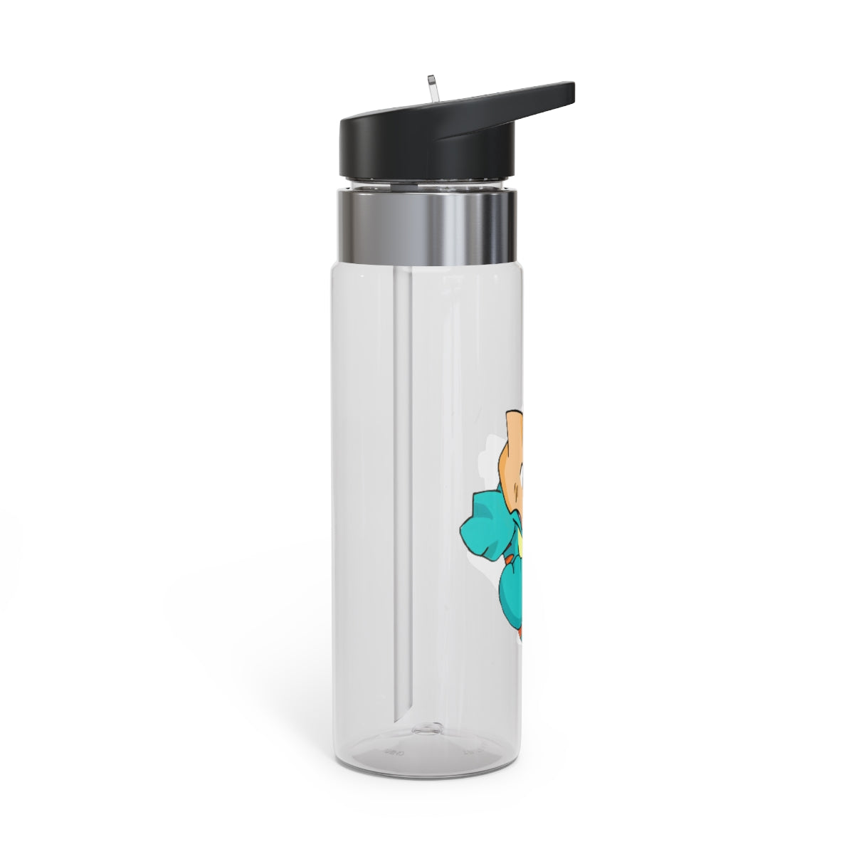 Dogat Kensington Tritan™ Sport Bottle in vibrant colors with a carabiner hook, showcasing its sleek design and spill-resistant lid.