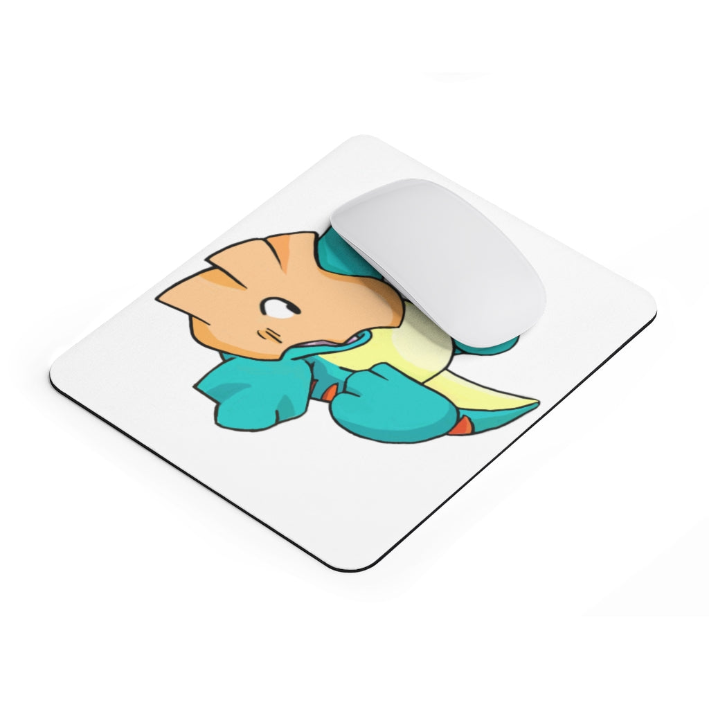 Dogat Mouse Pad featuring a vibrant full print design on a smooth neoprene surface, ideal for enhancing desk aesthetics.