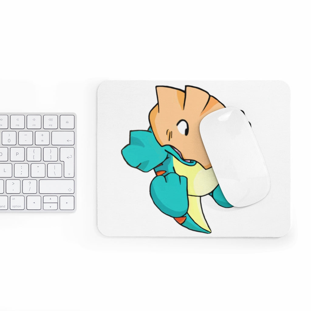 Dogat Mouse Pad featuring a vibrant full print design on a smooth neoprene surface, ideal for enhancing desk aesthetics.