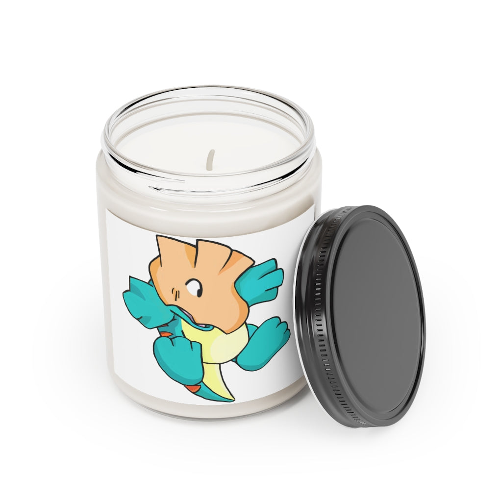 Dogat Scented Candle in a glass container, featuring vegan soy coconut wax, available in Cinnamon Stick and Vanilla fragrances.